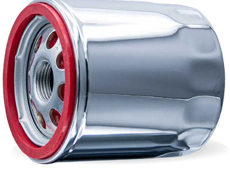 5Micron Motorcycle Oil Filter with chrome finish
