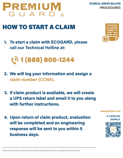 How to Start a Claim with Premium Guard® – Digital Use Only
