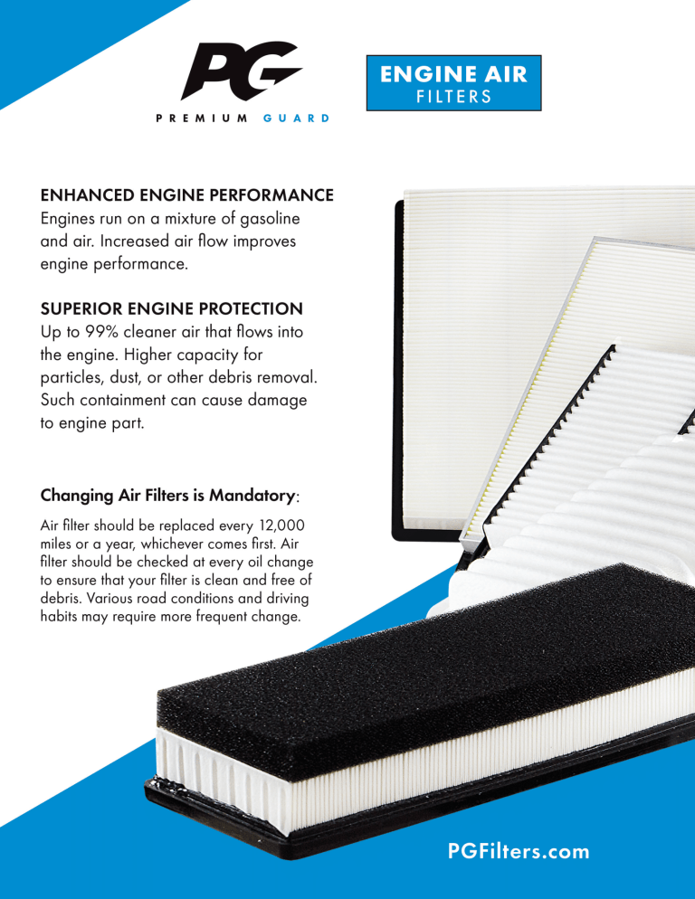 Premium Guard® Air Filters Flyer